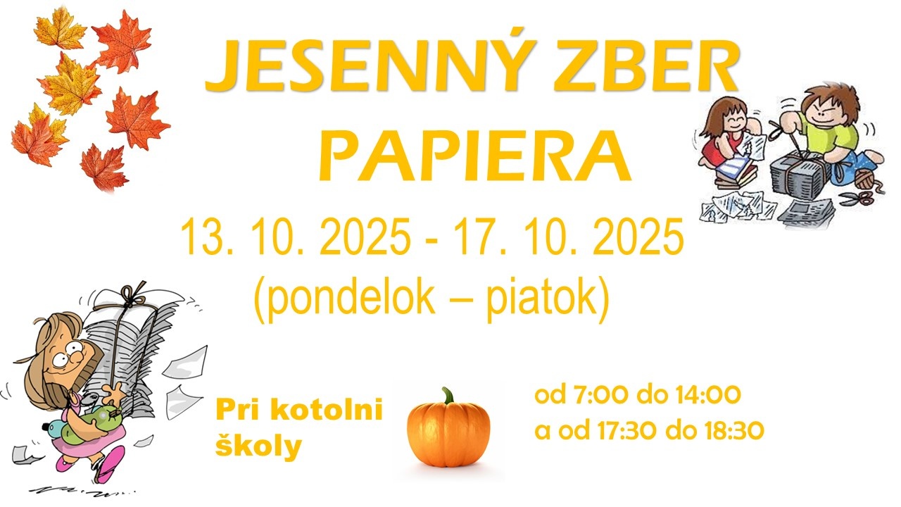 Jesenný zber papiera - Obrázok 1