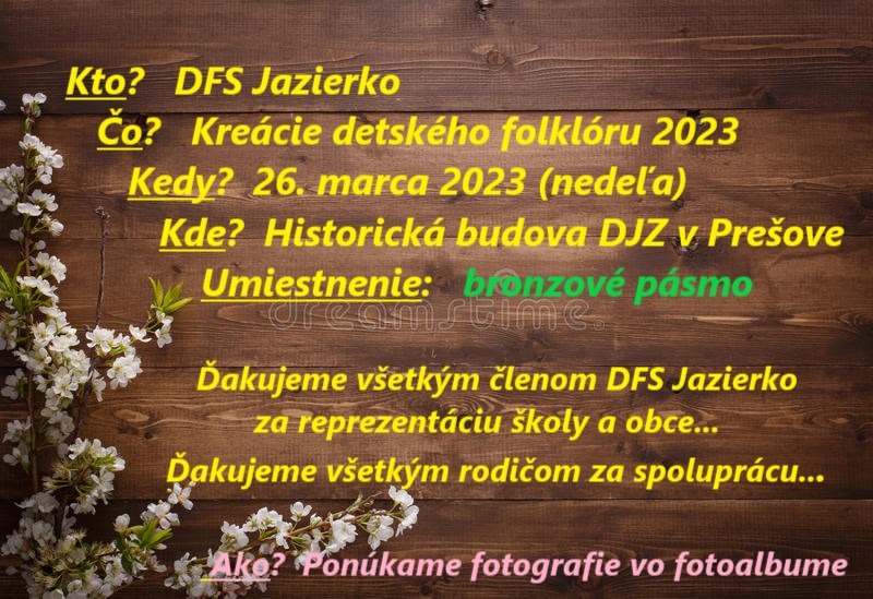 Kreácie DFS 2023 - Obrázok 1