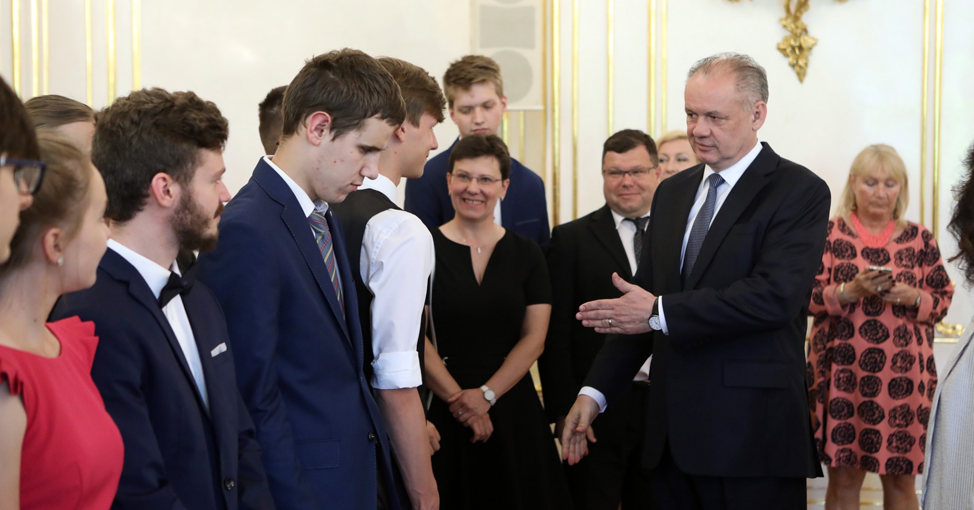Prezident Andrej Kiska prijal finalistov OĽP - Obrázok 2