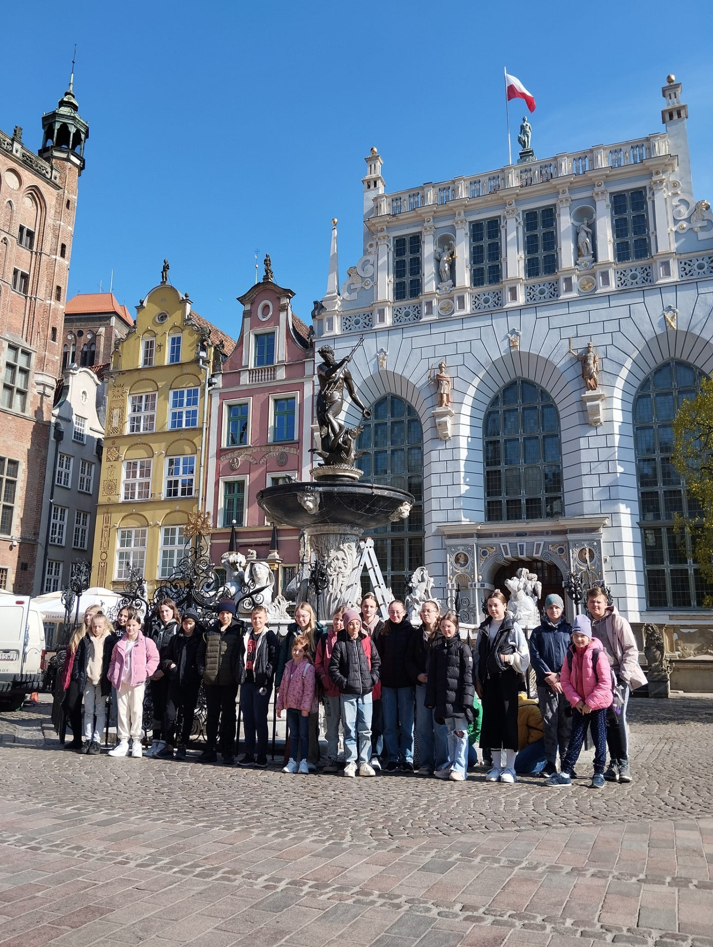 Uczniowie zwiedzają Gdańsk. 