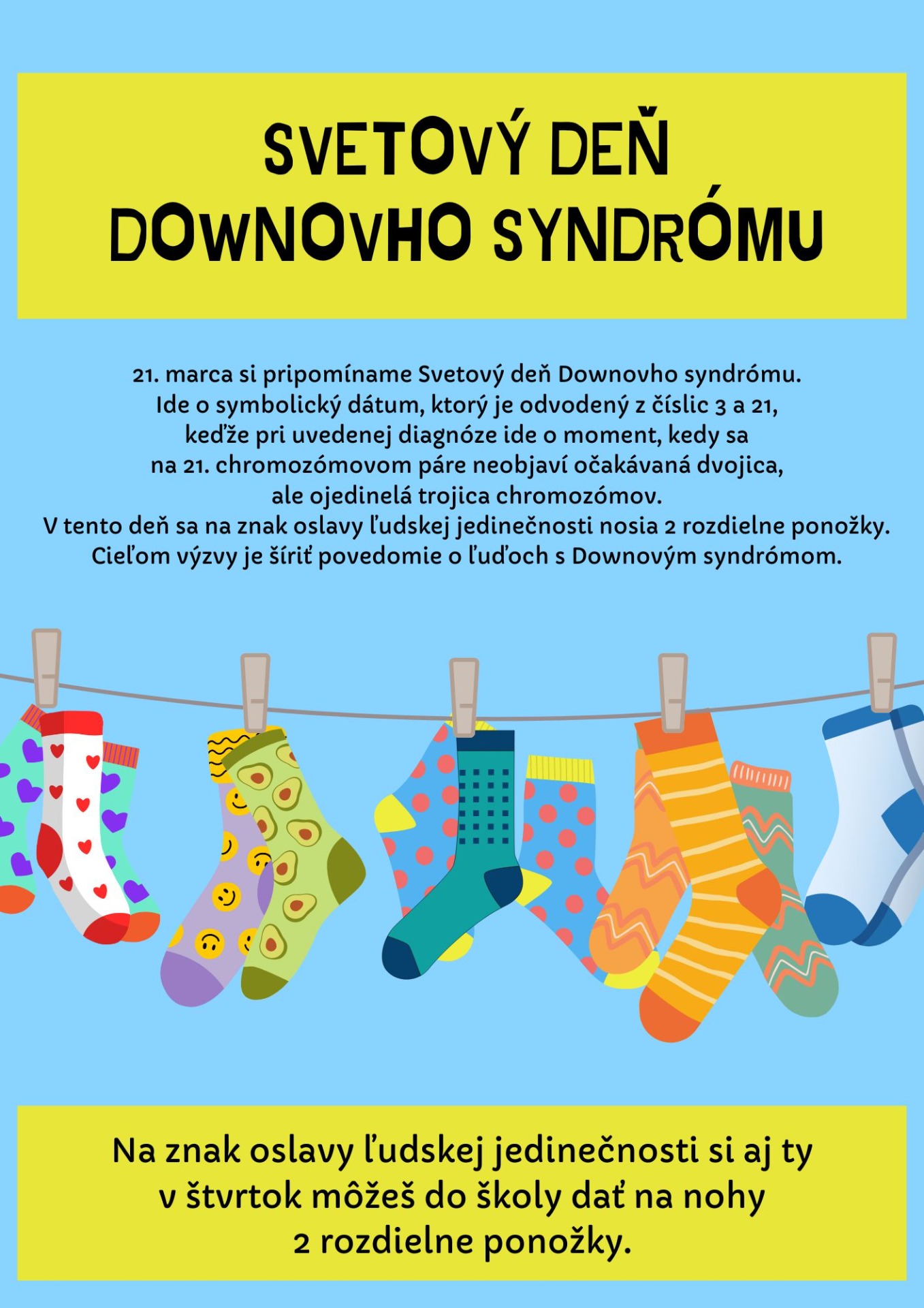 Svetový deň Downovho syndrómu  - Obrázok 1