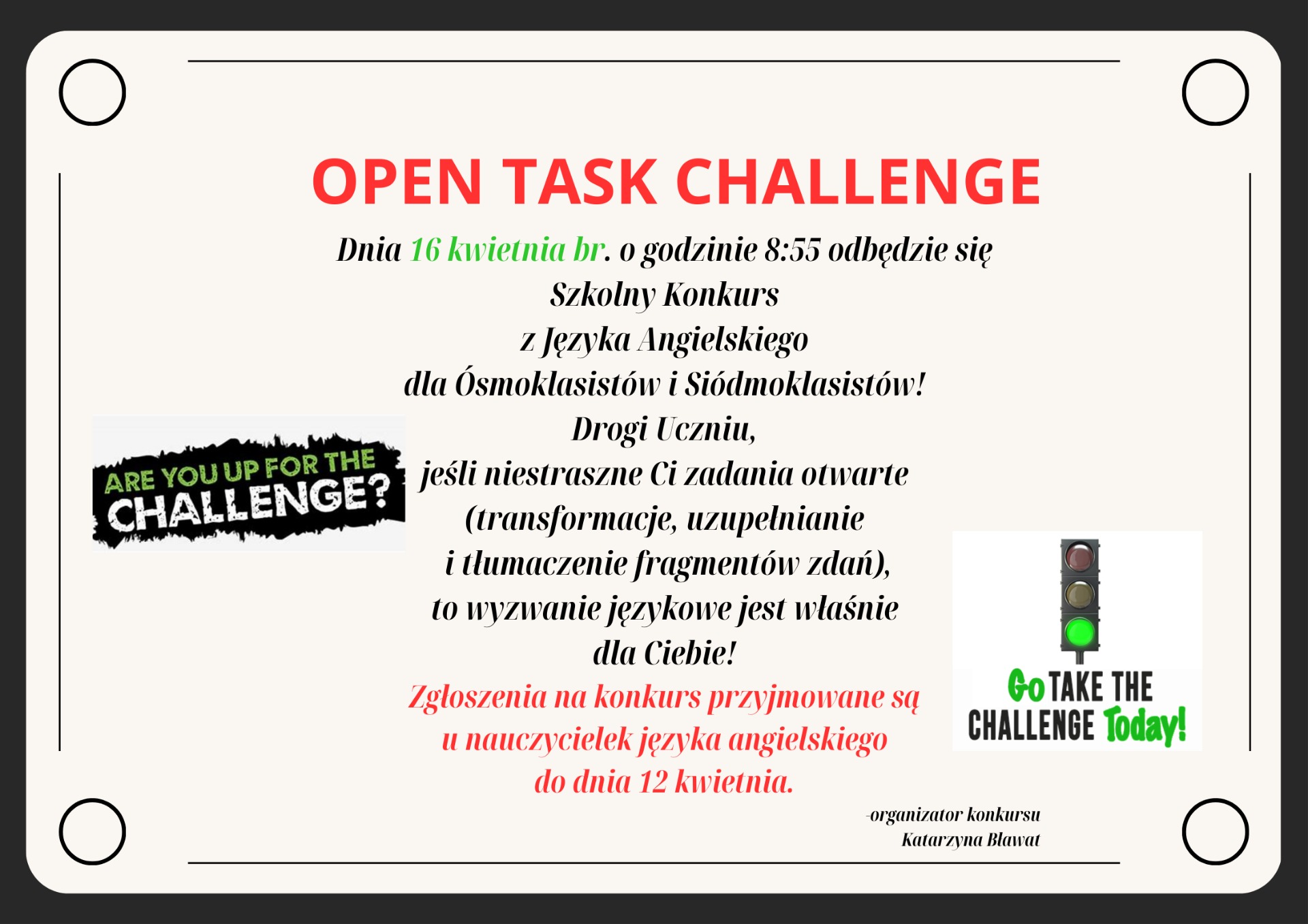 Open Task Challenge - Obrazek 1