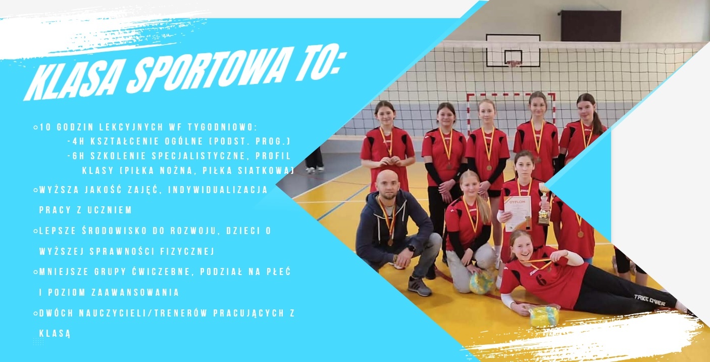 Plakat pt. "Projekt klas sportowych".