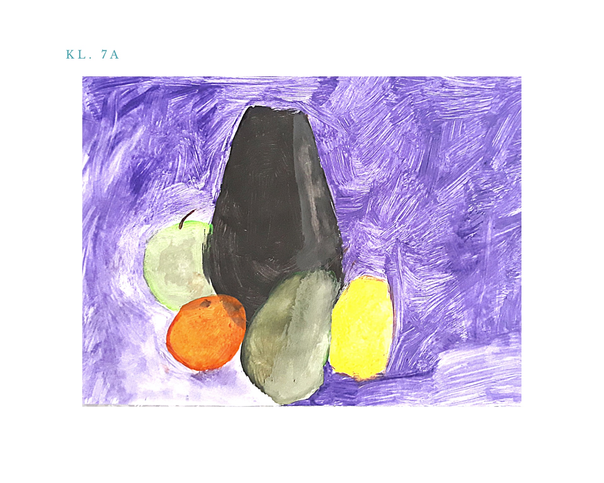 Uczniowie klasy 7 malowali martwą naturę, obserwując kompozycję ustawioną w sali 👏❤️👏 - Obrazek 3