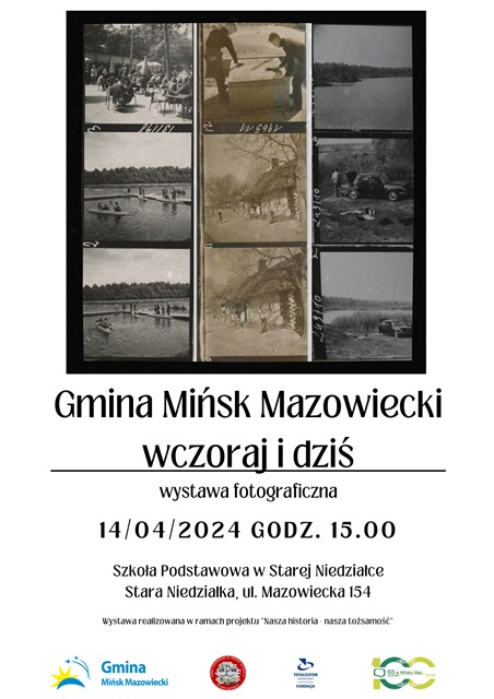 Zaproszenie na wystawę fotograficzną "Gmina Mińsk Mazowiecki wczoraj i dziś" - Obrazek 1