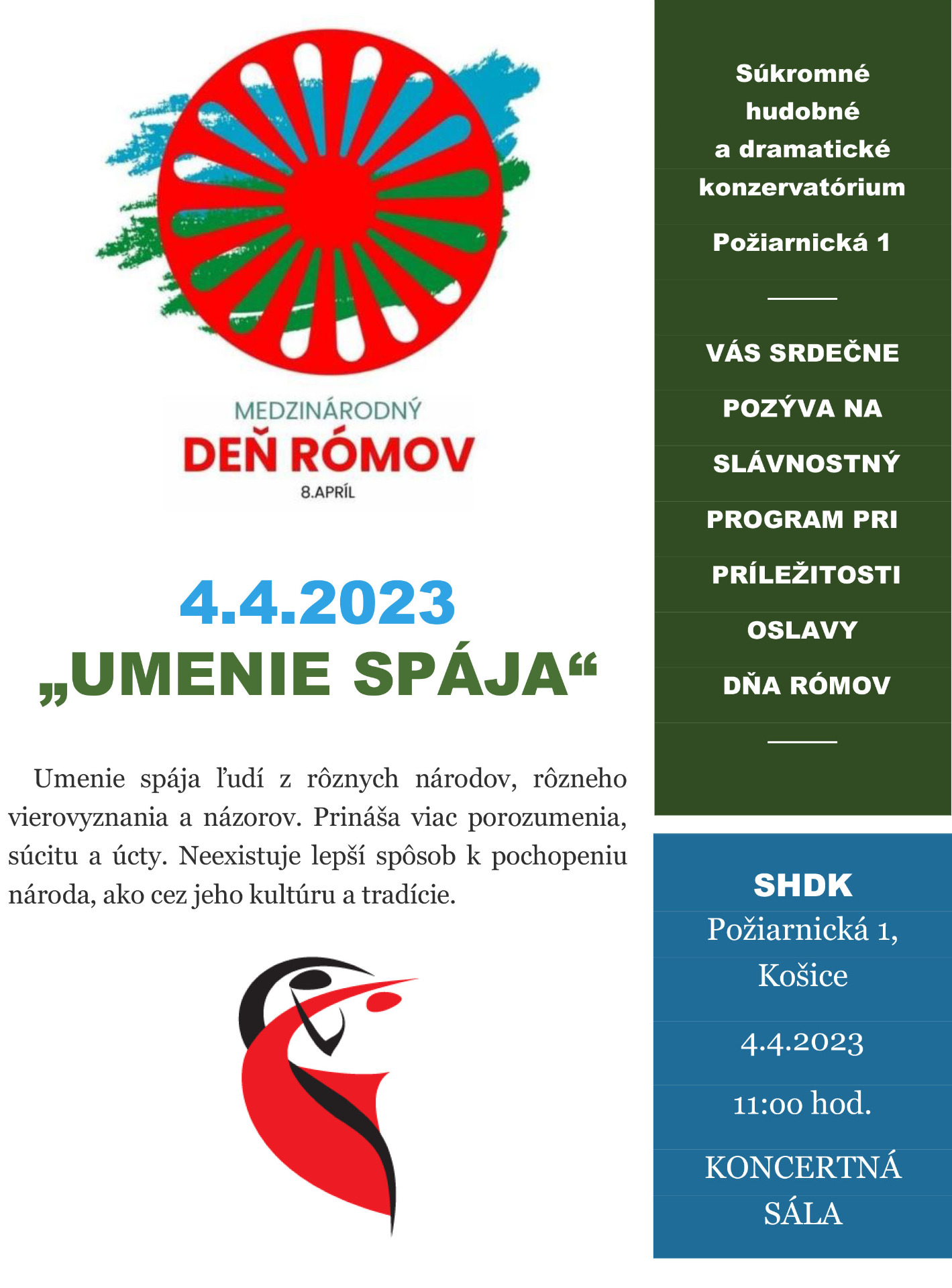Medzinárodný deň Rómov na našom konzervatóriu - 4.4.2023 - Obrázok 1
