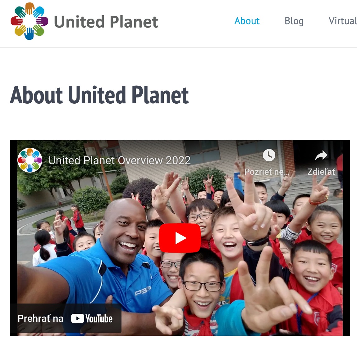 United Planet (USA), zapojenie gymnazistov v projekte - Obrázok 2