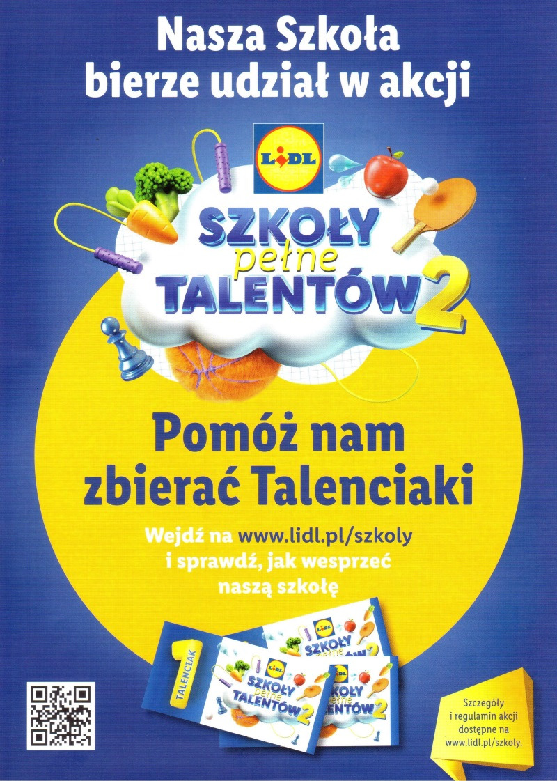 Talenciaki - plakat szkoły