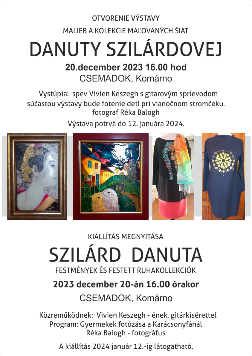 Vernisáž výstavy Danuty Szilárdovej - Szilárd Danuta kiállításmegnyitója - Obrázok 1