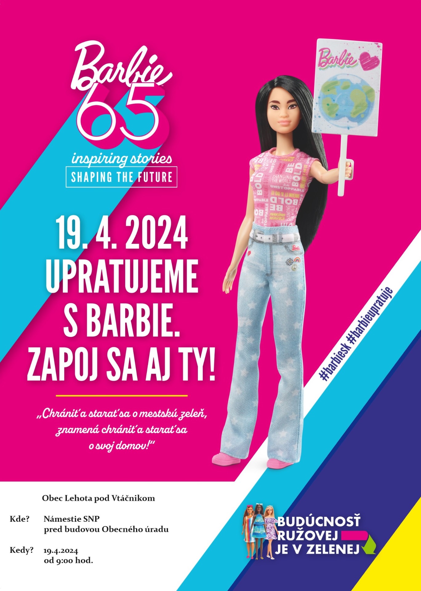 DEŇ ZEME 2024 v znamení upratovania s Barbie  - Obrázok 1