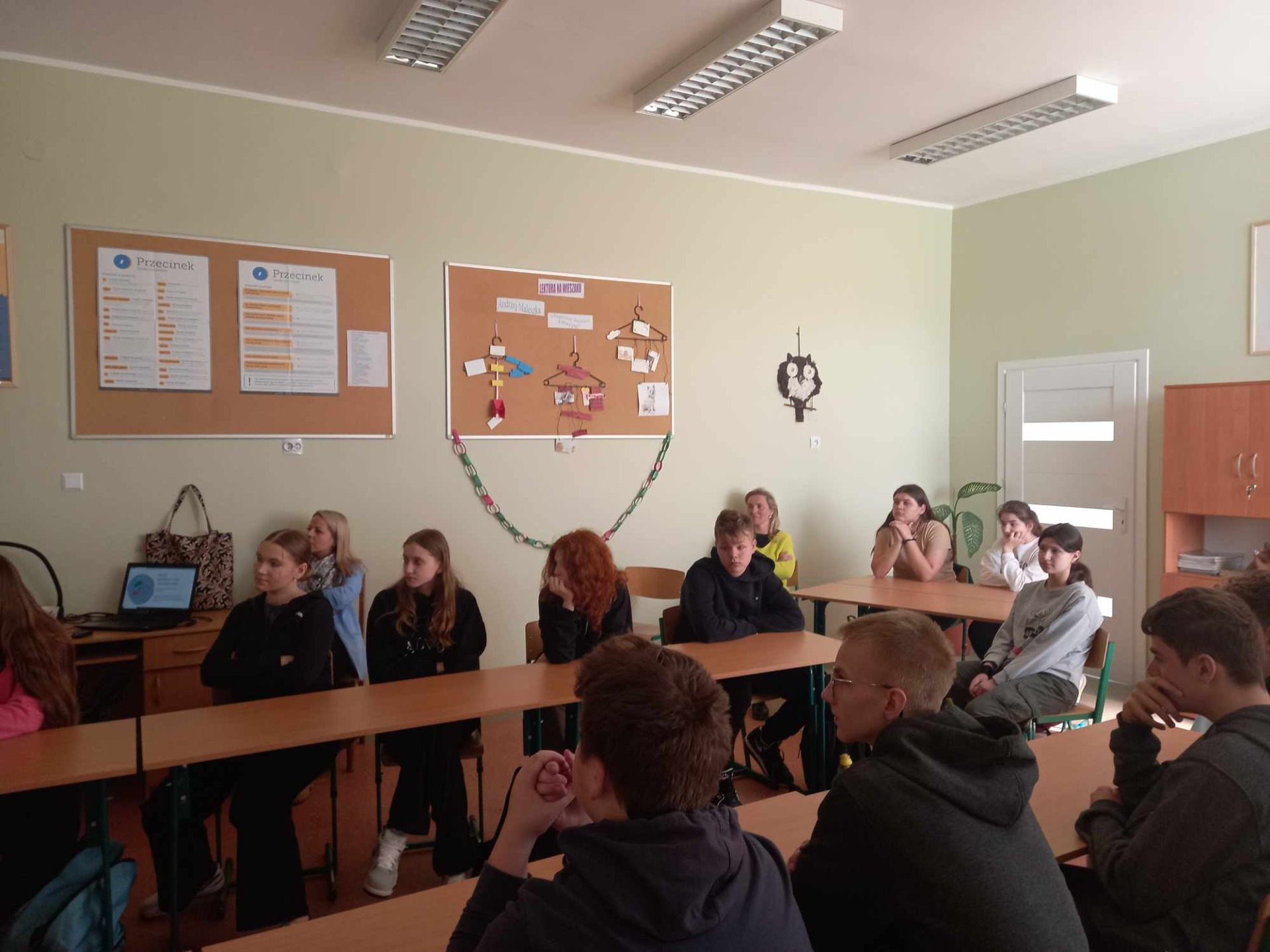 Wizyta przedstawicieli Liceum Ogólnokształcącego w Czersku z ofertą edukacyjną. - Obrazek 4